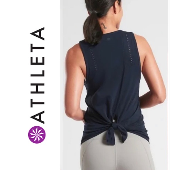 Athleta Tops - Athleta Foothill Seamless Tank Size XS Color Navy